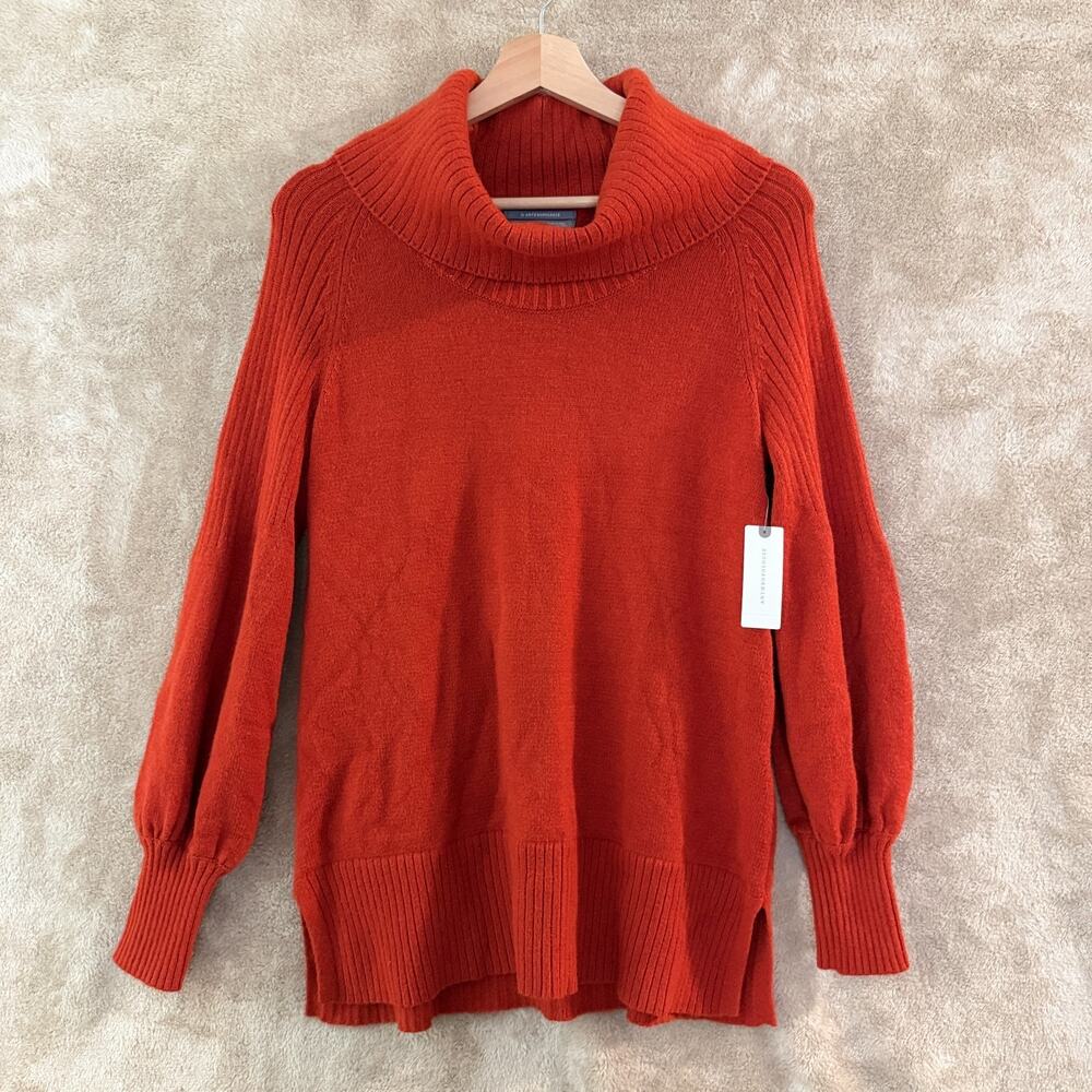 Anthropologie Paloma Cowl Neck Tunic Sweater Oversized Boho Knit XS NWT New